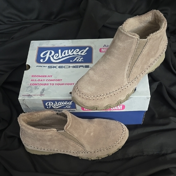 Skechers Shoes - New Skechers Relaxed Fit Tan Suede Shoes